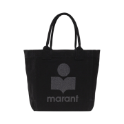 Isabel Marant Small Yenky Logo Tote Bag Black