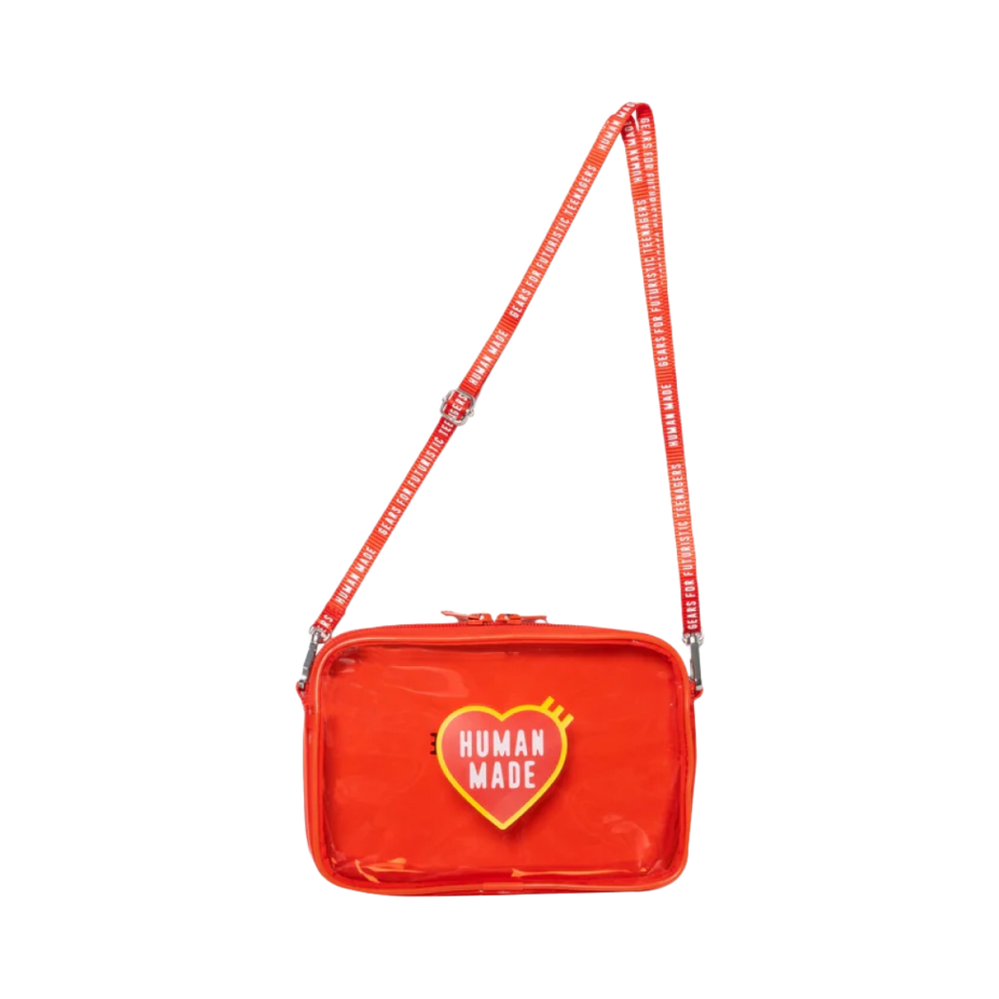 휴먼 메이드 PVC 파우치 미디움 레드(Human Made PVC Pouch Medium Red)