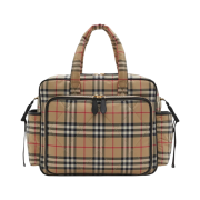 (Kids) Burberry Check Baby Changing Bag Archive Beige