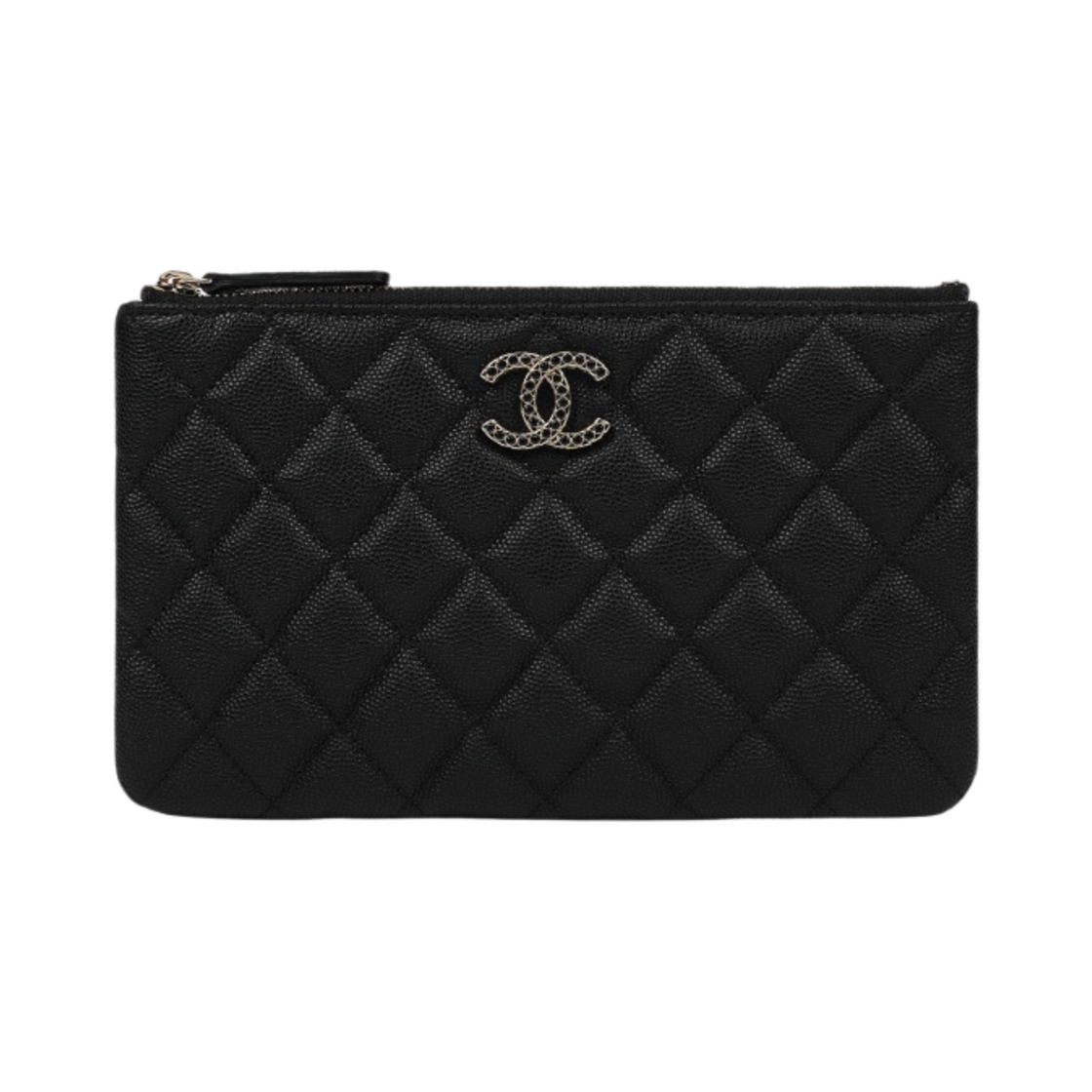 샤넬 케이스 샤이니 그레인드 카프스킨 스트라스 & 골드 메탈 블랙(Chanel Case Shiny Grained Calfskin Strass & Gold Black) - 1
