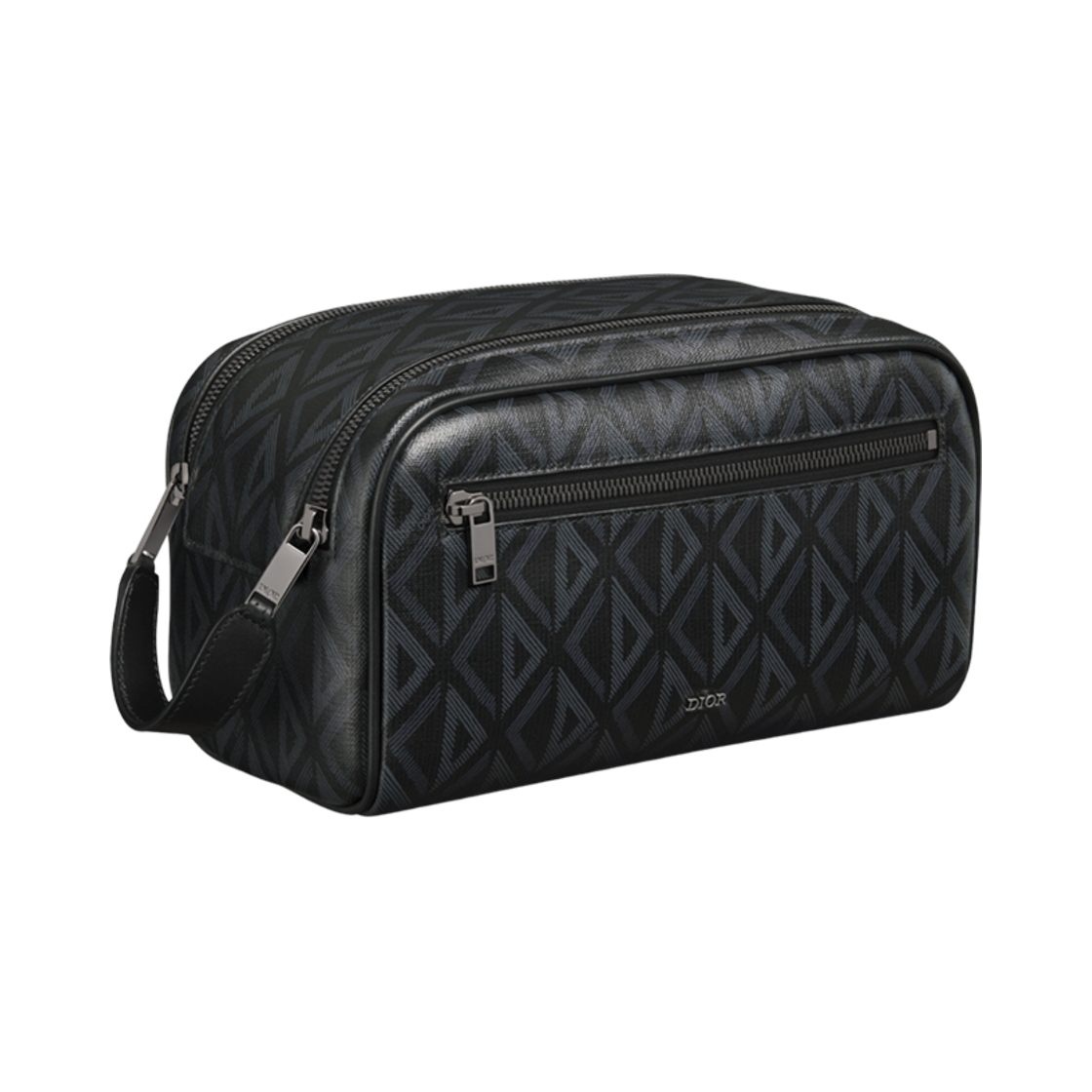 디올 토일레트리 백 블랙 CD 다이아몬드 블랙(Dior Toiletry Bag Black CD Diamond Black) - 3