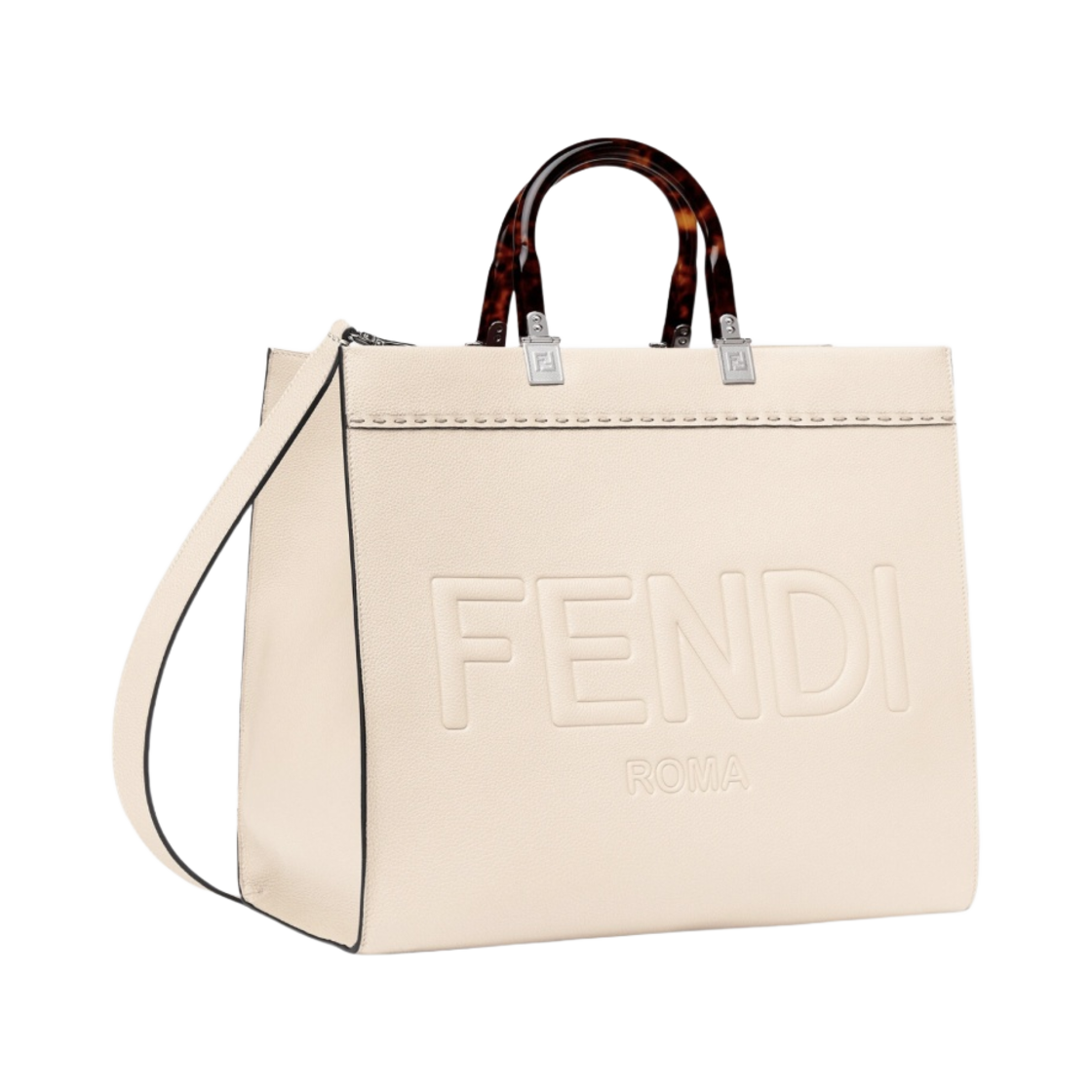 펜디 선샤인 미디움 레더 쇼퍼 페일 핑크(Fendi Sunshine Medium Leather Shopper Pale Pink) - 2