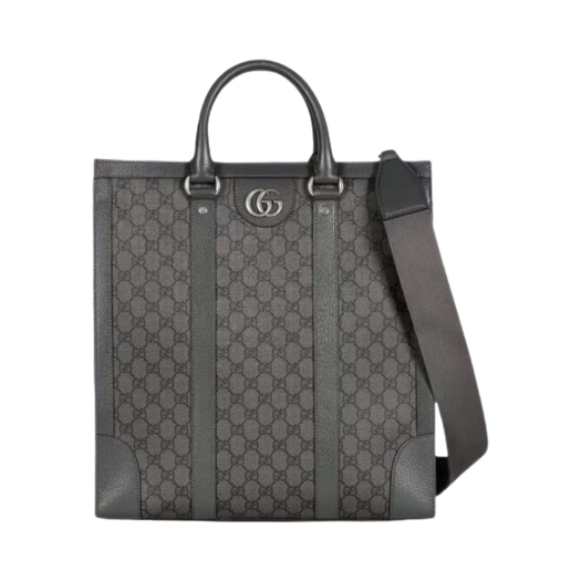 Gucci Ophidia GG Medium Tote Bag Grey Black
