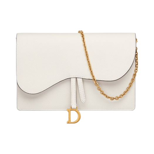 Dior Saddle Pouch Grained Calfskin Latte