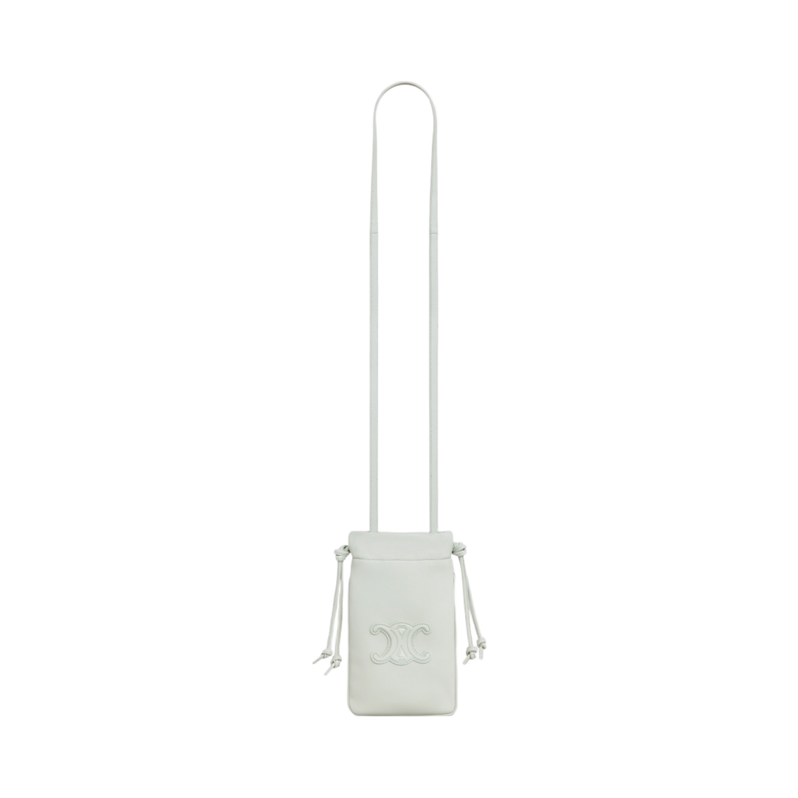 셀린느 스무스 램스킨 드로우스트링 폰 파우치 레더 트리옹프 제이드(Celine Drawstring Phone Pouch Cuir Triomphe in Smooth Lambskin Jade) - 2