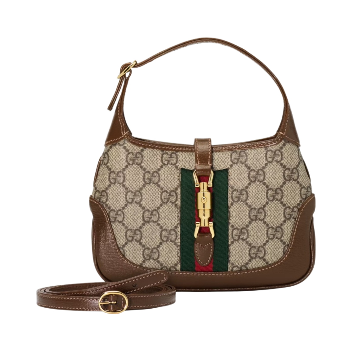 구찌 재키 1961 미니 숄더백 베이지 에보니(Gucci Jackie 1961 Mini Shoulder Bag Beige Ebony)
