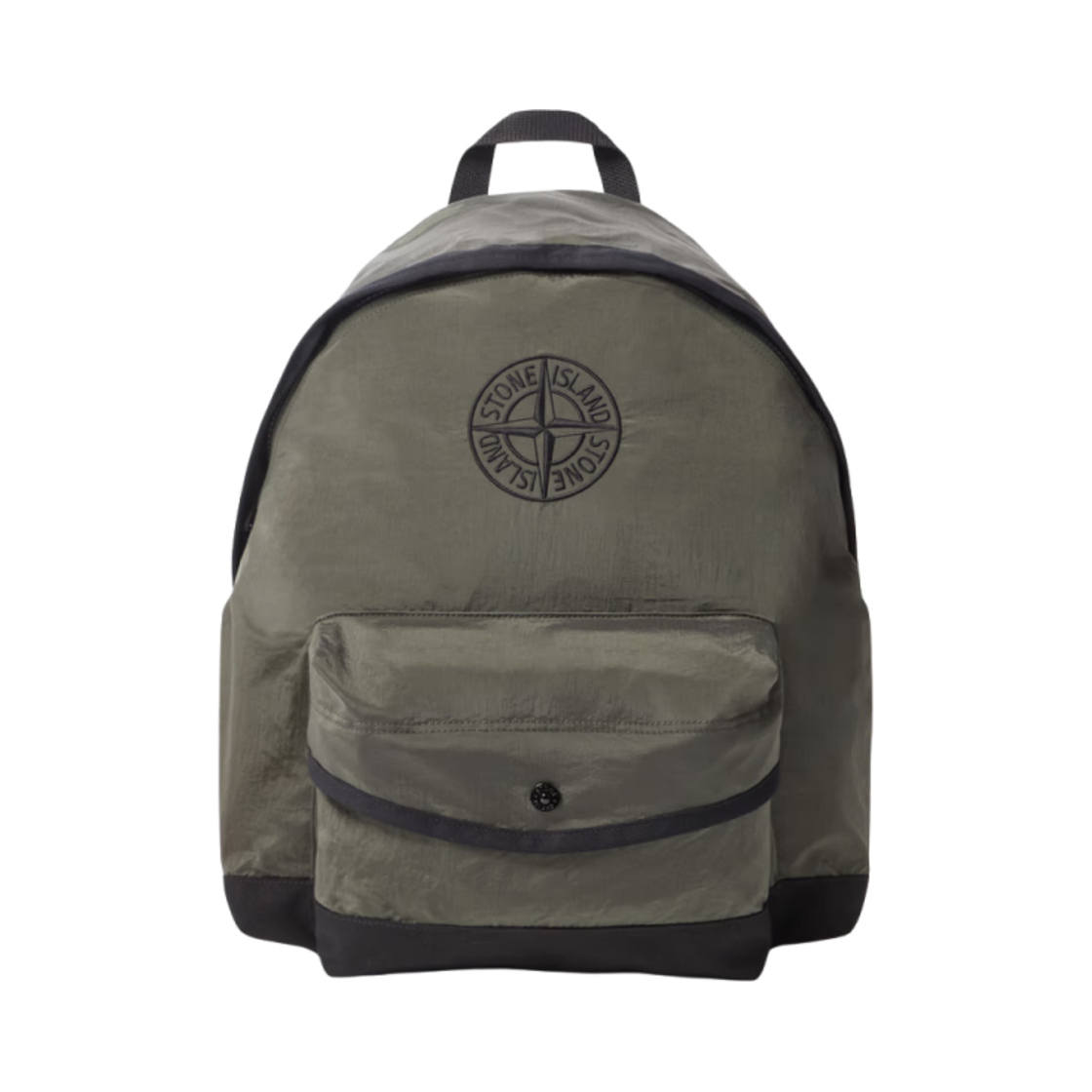 K1S1692000-02S0064-V0054 (Kids) Stone Island 9200002 Nylon Metal in Econyl Backpack with Compass Embroidery Padded Straps Military Green - 25SS