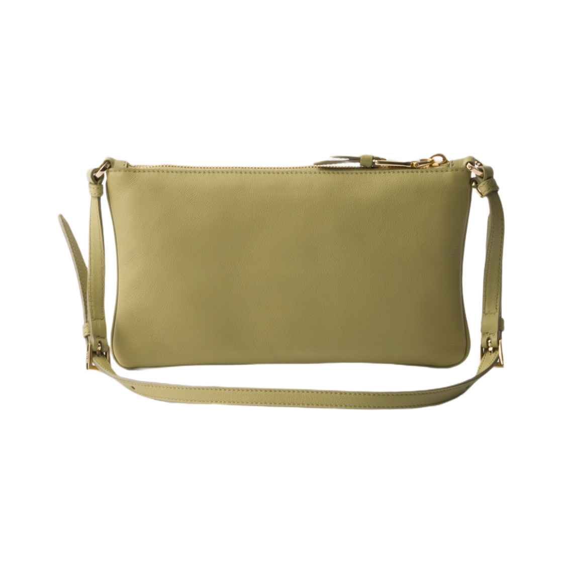 프라다 레더 파우치 피스타치오 그린(Prada Leather Pouch Pistachio Green) - 2