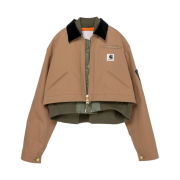 (W) Sacai x Carhartt WIP Canvas MA-1 Jacket Detroit Beige