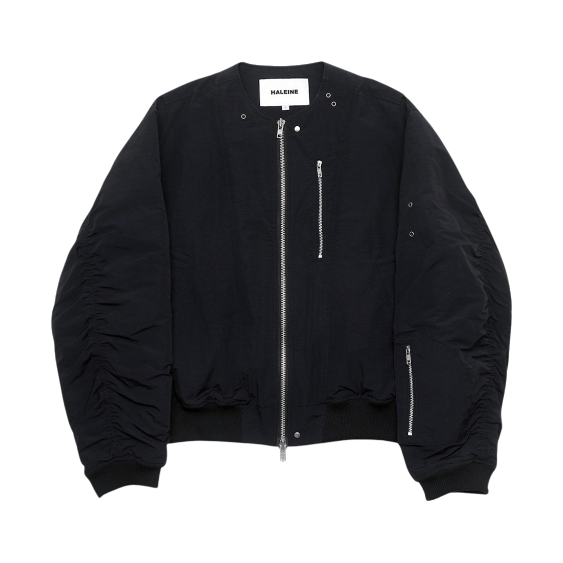 알렌느 라운드넥 봄버 블랙