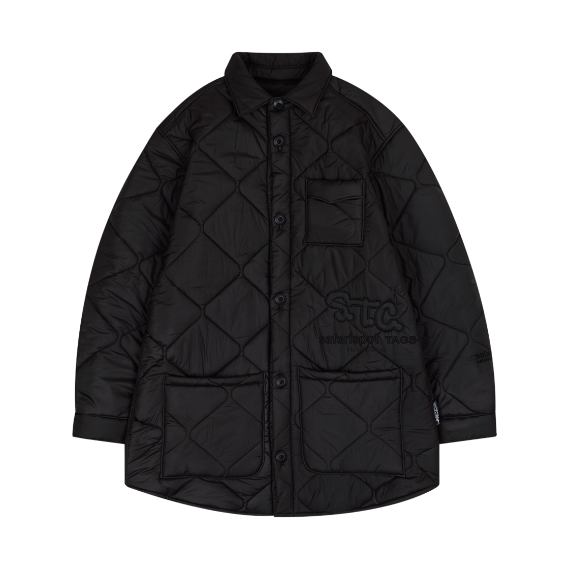 saf00419 Safarispot S.T.C QUILTING JACKET BLACK
