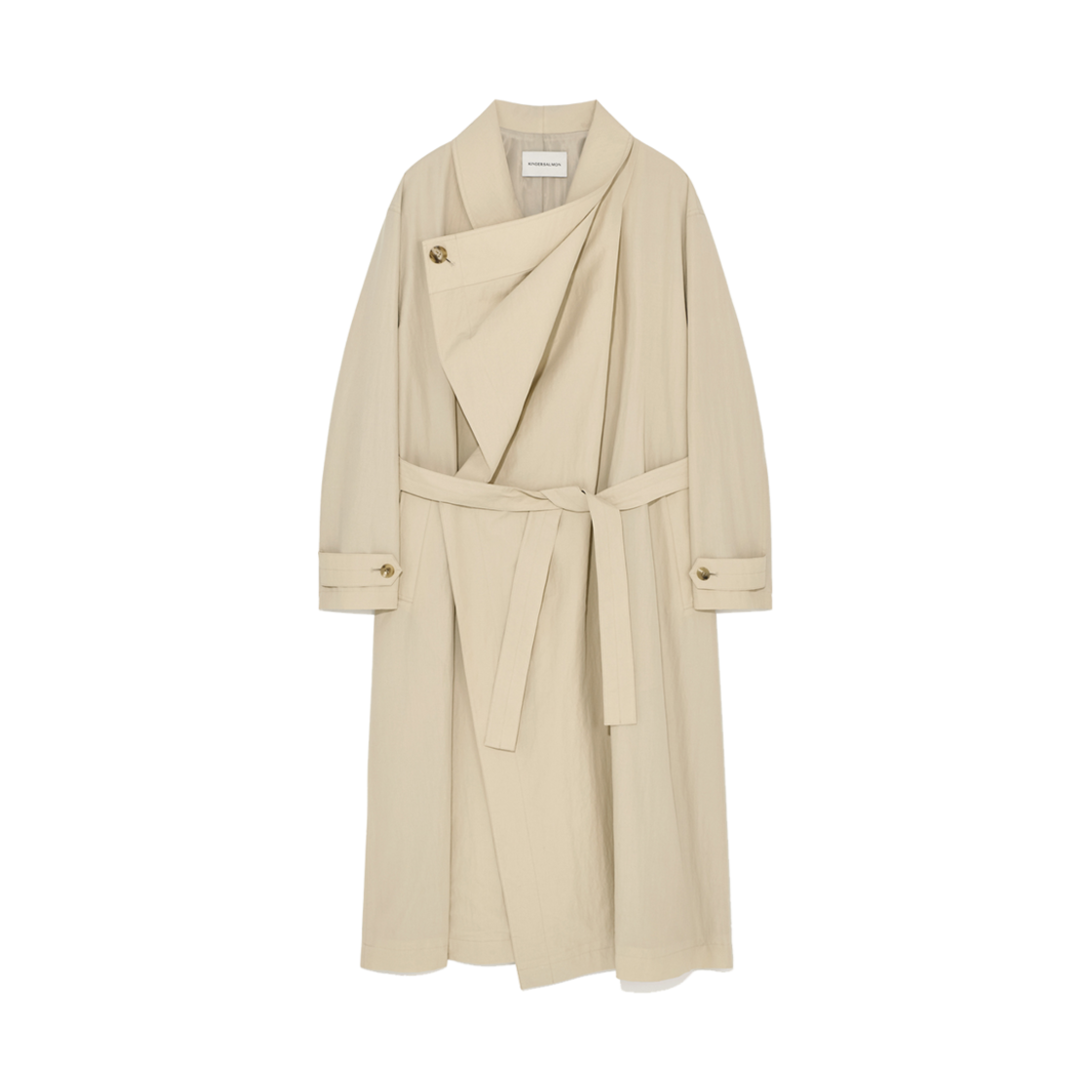 Bertram Draped Coat Desert Bertram Draped Coat Desert - 대표 이미지 #1