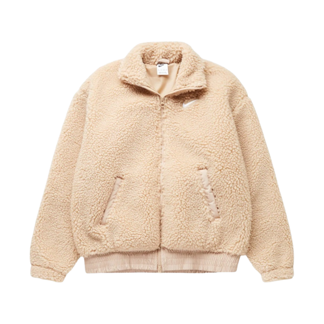 (W) 나이키 NSW 스우시 플러시 자켓 헴프 - US/EU((W) Nike NSW Swoosh Plus Jacket Hemp - US/EU) - 1