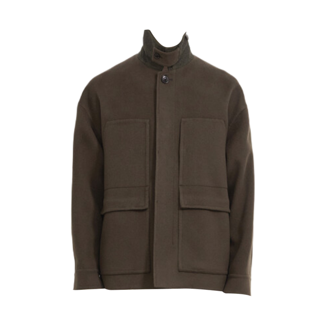 TH2E9WOT324M-KB Time Homme Cashmere Blend MultiPocket Jacket Khaki Brown