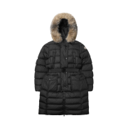 (W) Moncler Khloe Long Down Jacket Black - 21FW