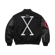 Supreme x 40 Acres Malcolm X Varsity Jacket Black - 25SS