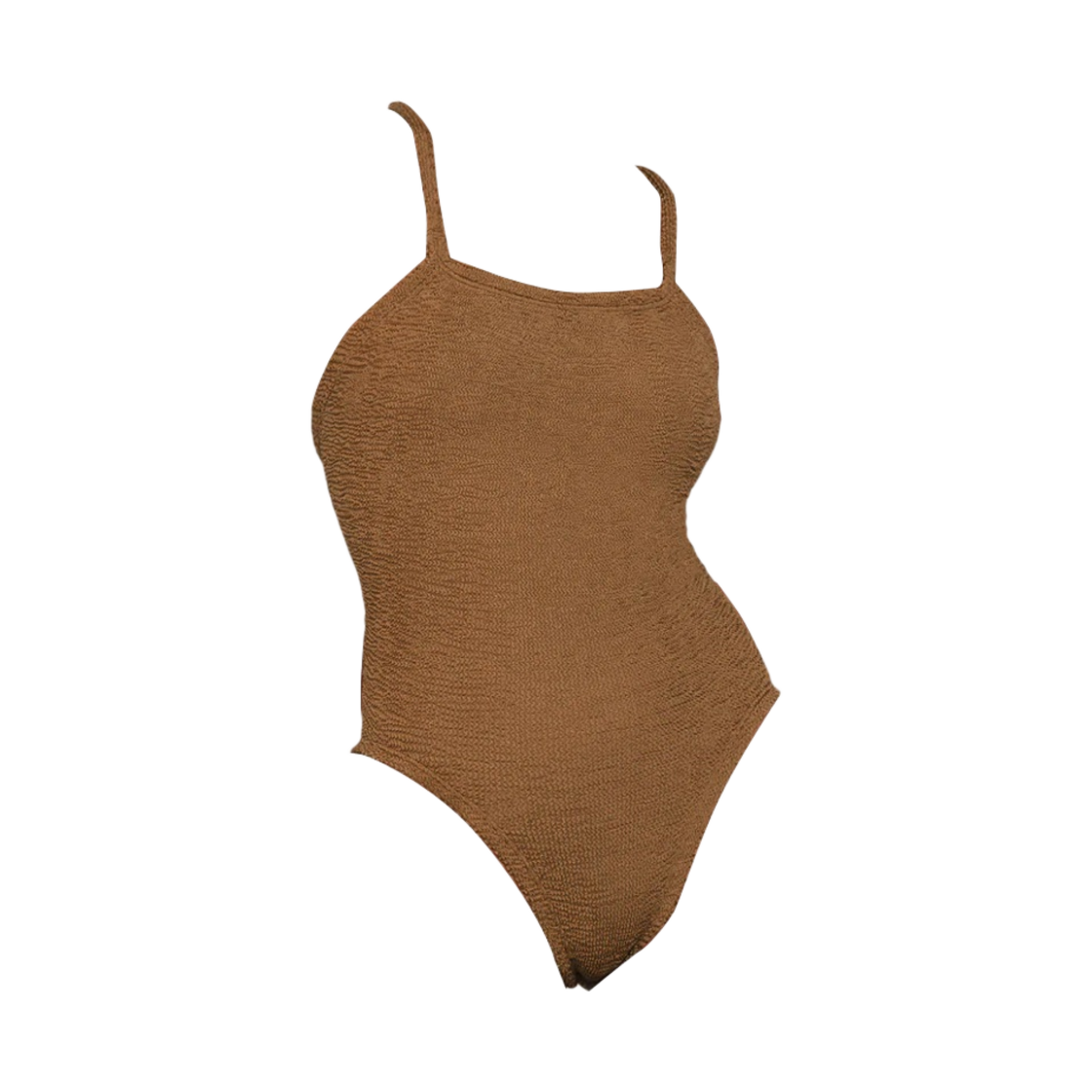 - (W) Hunza G Bette Swim Metallic Cocoa