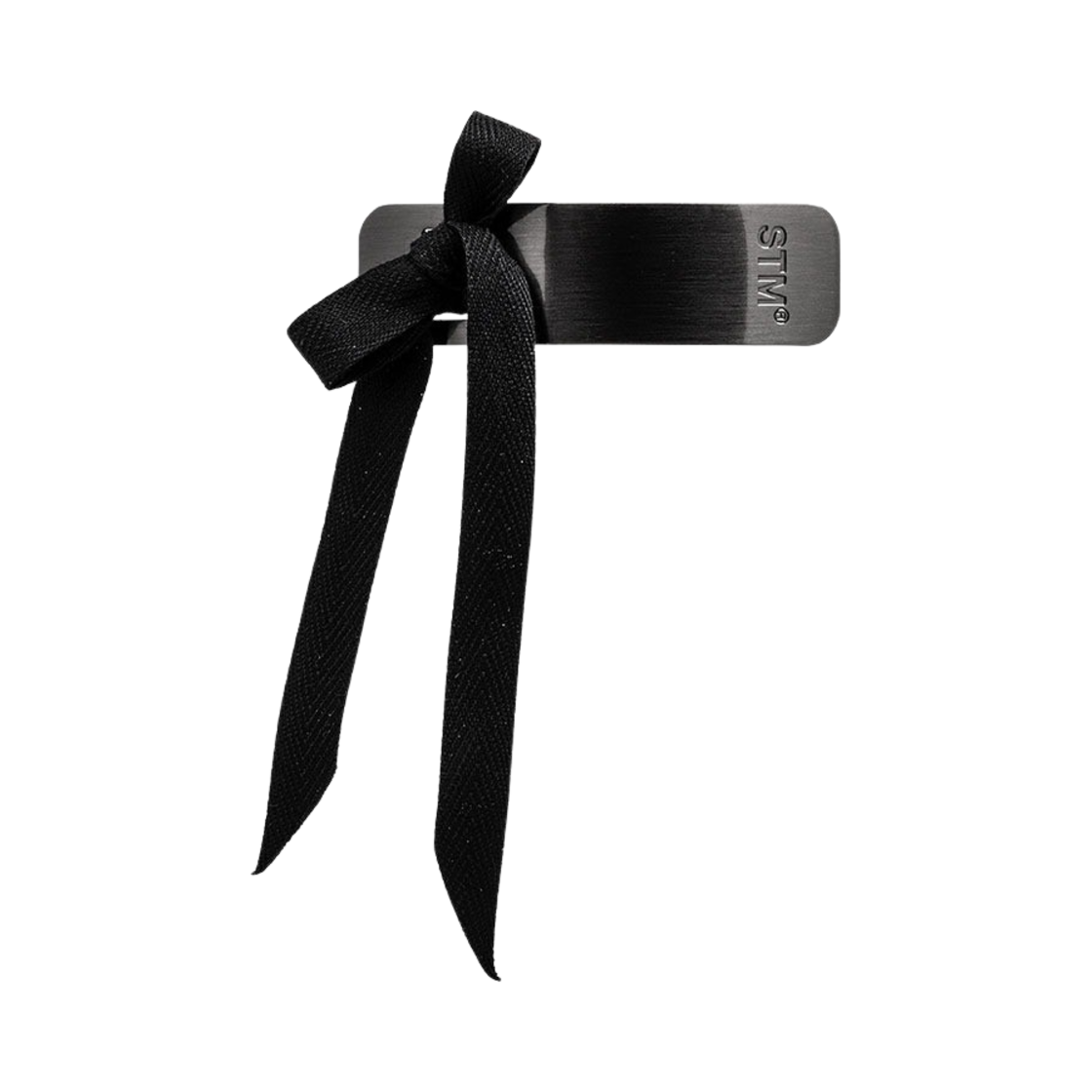 no441b Sentiments No.441 Ribbon Knot Xs Hair Pin Black
