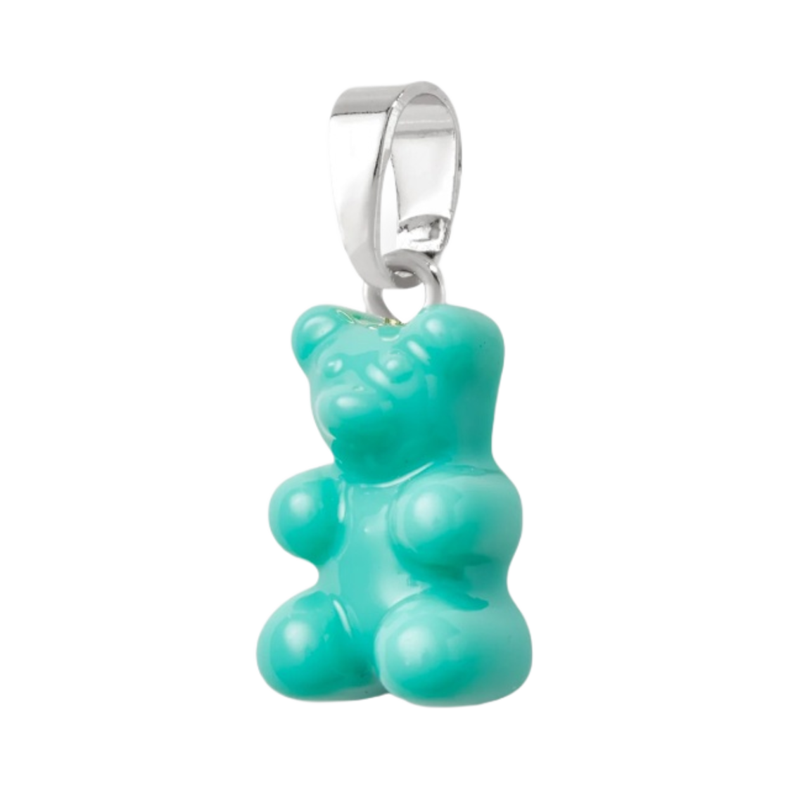 크리스탈 헤이즈 노스텔지아 베어 클래식 커넥터 실버 미코노스 블루(Crystal Haze Nostalgia Bear with Classic Connector Silver Mykonos Blue)