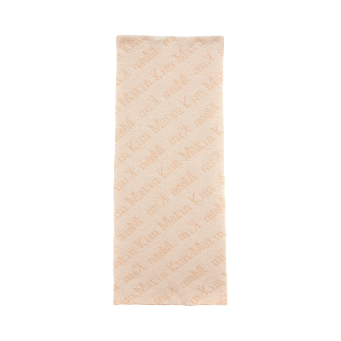 MK229NAC015M0BE Matin Kim Lettering Knit Muffler Beige