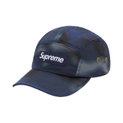 Supreme Washed Satin Camo Camp Cap Blue Camo - 21SS
