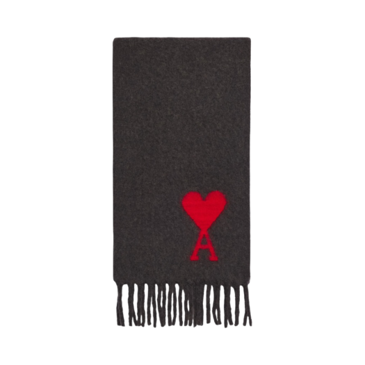 AMI de Coeur Oversize Scarf Dark Grey