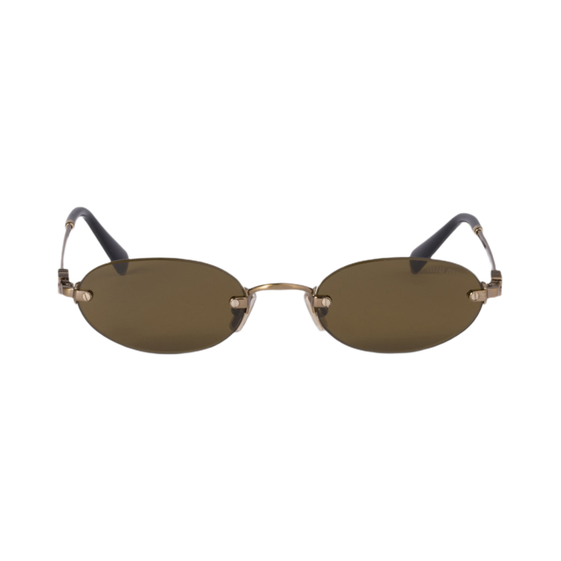(W) 미우 미우 로고 선글라스 로든 그린 렌즈((W) Miu Miu Logo Sunglasses Loden Green Lenses) - 2