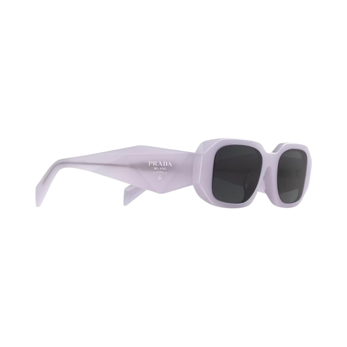 (W) 프라다 심볼 선글라스 슬레이트 그레이 렌즈 라일락 아세테이트((W) Prada Symbol Sunglasses Slate Grey Lenses Lilac Acetate) - 2