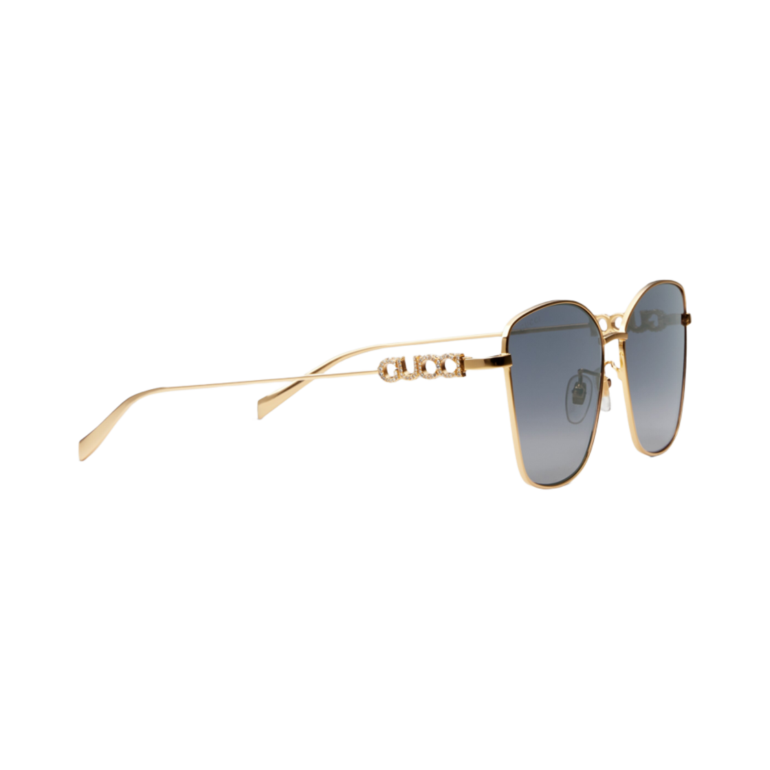 (W) 구찌 로우 노즈 브릿지 핏 버터플라이 선글라스 샤이니 옐로우 골드((W) Gucci Low Nose Bridge Fit Butterfly Sunglasses Shiny Yellow Gold) - 2