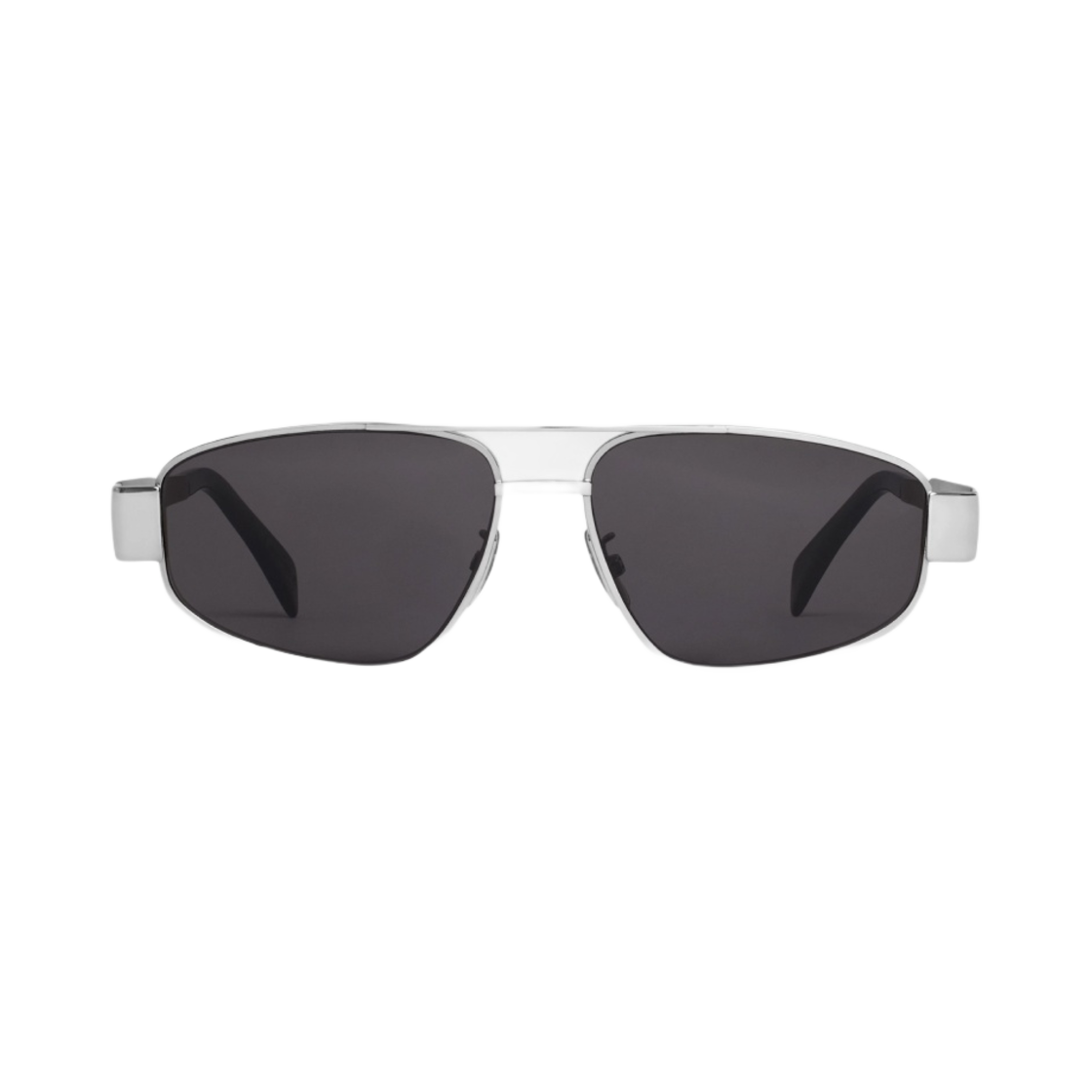 4S281CMLB-36SM Celine Triomphe Metal 03 Sunglasses in Metal Silver Smoke