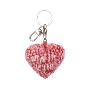 Matin Kim Heart Knit Keyring Red