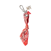 Vacant Archive Dyed Bandana Keyring Red