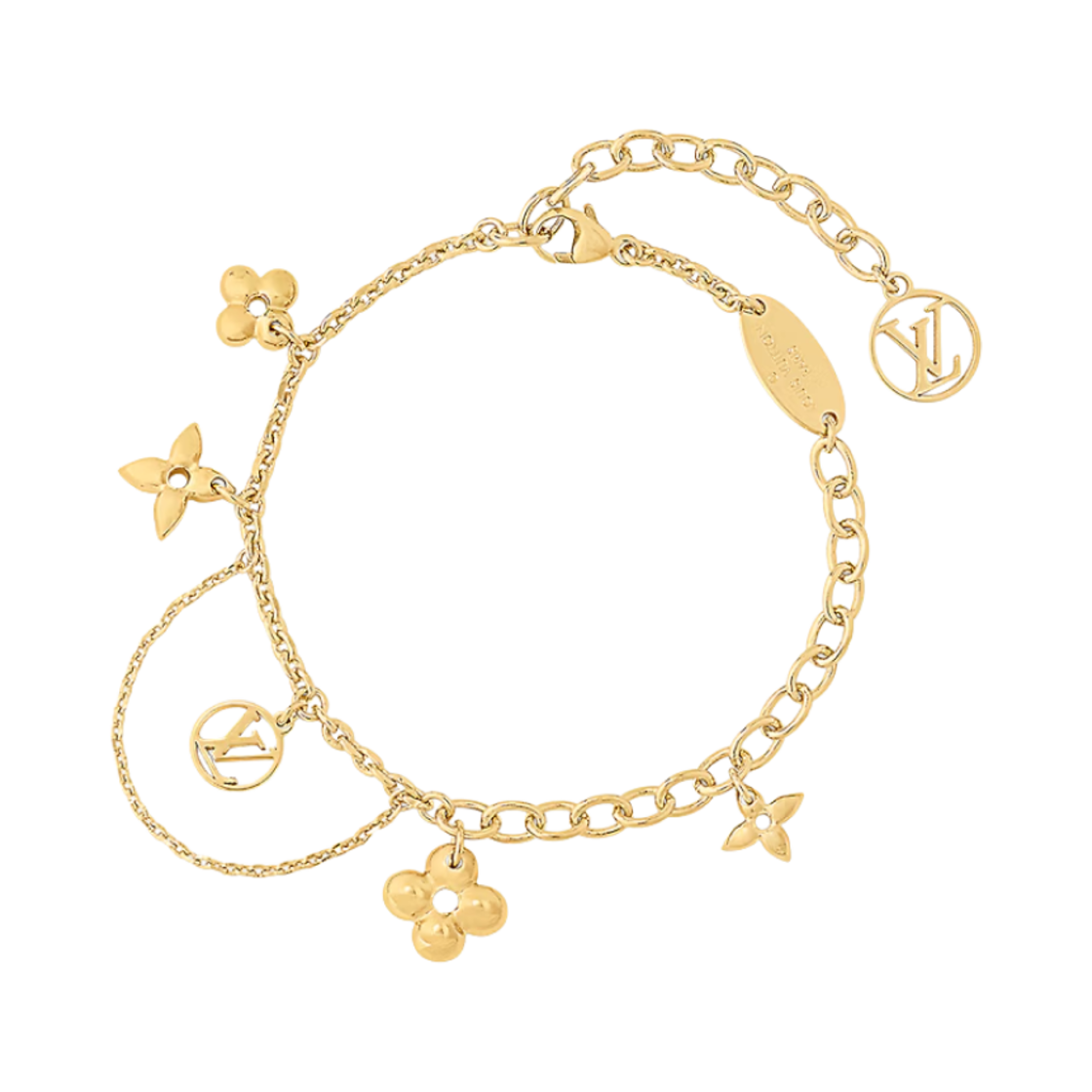 M1485A (W) Louis Vuitton Blooming Supple Bracelet Gold