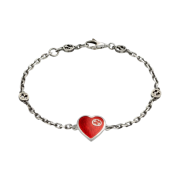 Gucci Heart Bracelet With Interlocking G Silver