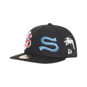 Stussy SS New Era Cap Black