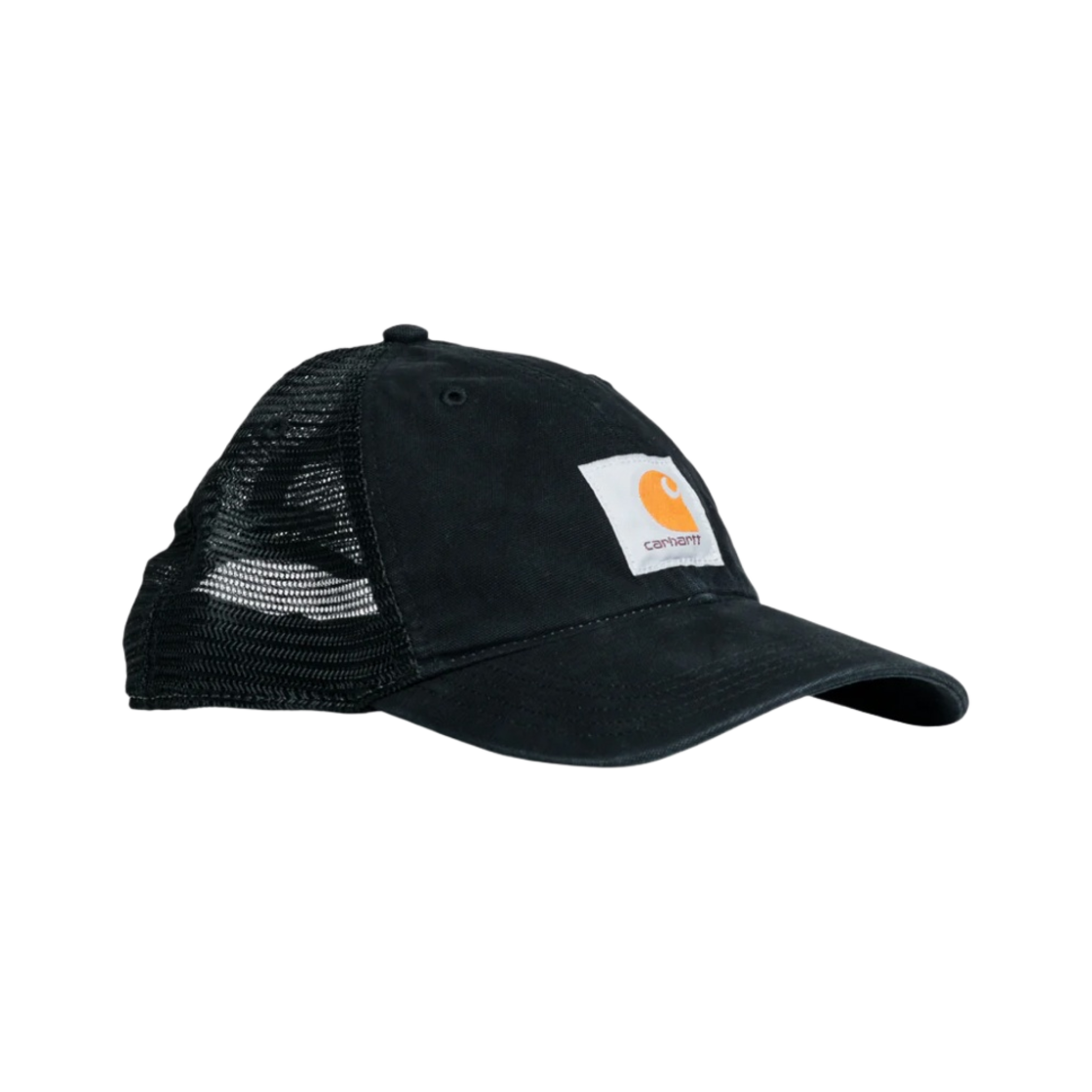 100286-001 Carhartt Canvas Mesh-Back Cap Black