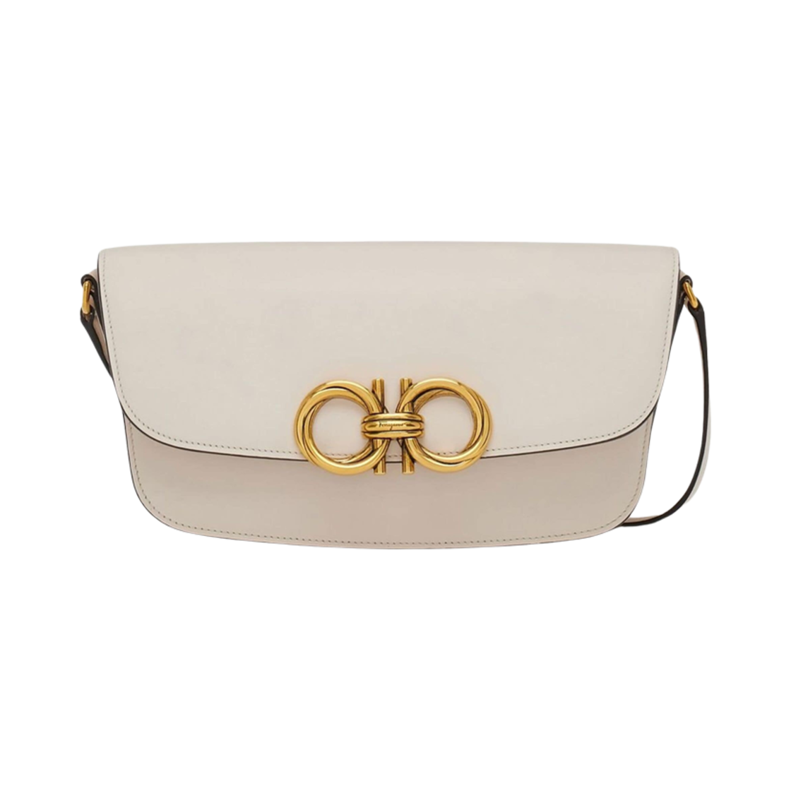 212916-759487 Ferragamo Small Trapezio Crossbody Bag Bone