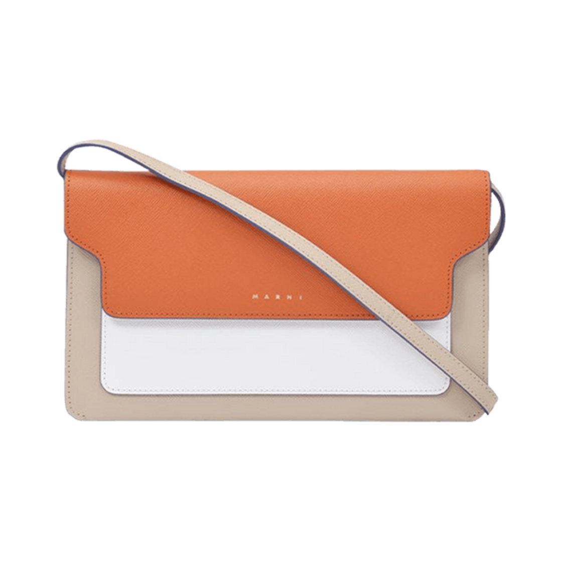 마르니 미디움 트렁크백 베이지 오렌지(Marni Medium Trunk Bag Beige Orange)