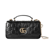 Gucci GG Milano Mini Top Handle Bag Black Leather