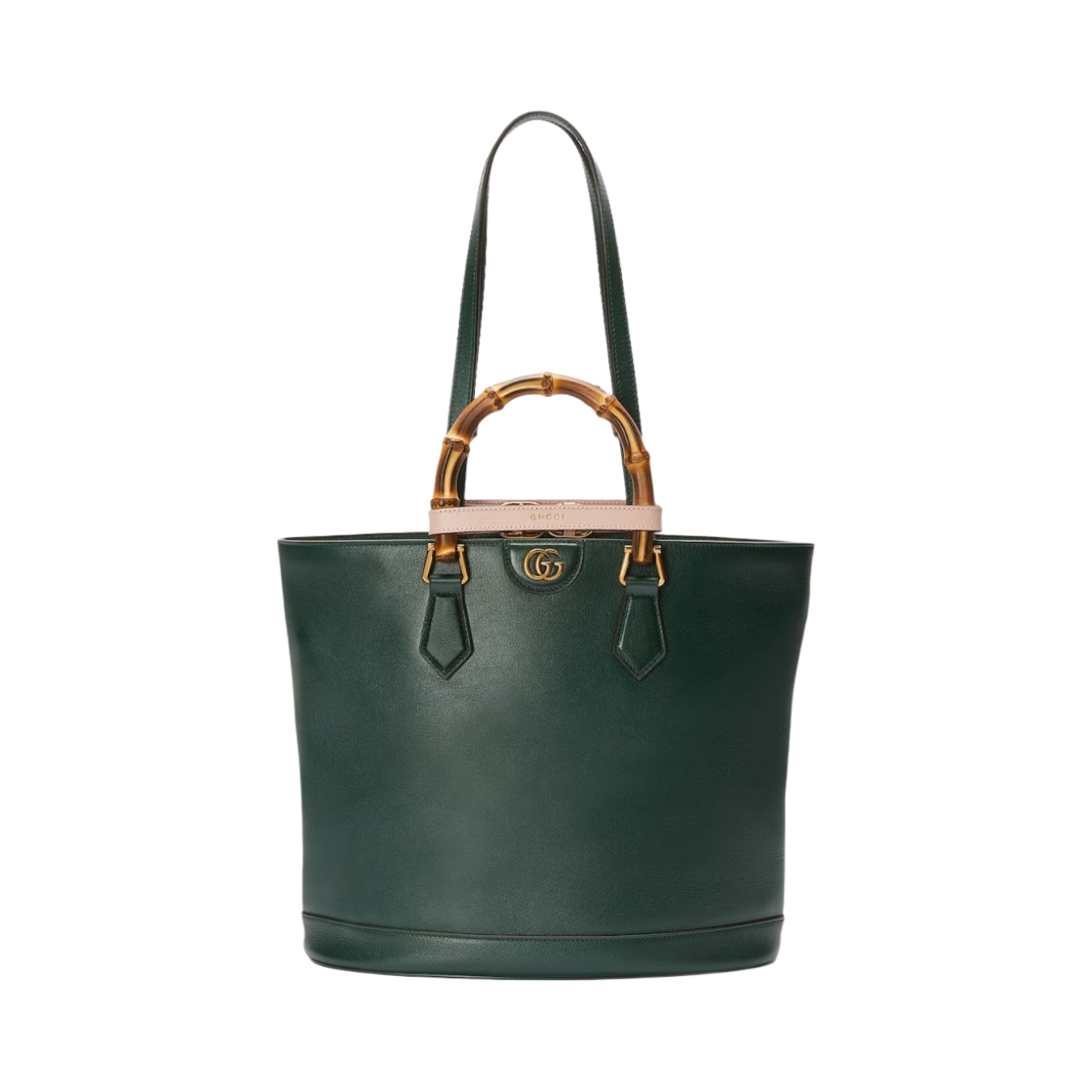 구찌 다이애나 미디움 토트백 다크 그린 레더(Gucci Diana Medium Tote Bag Dark Green Leather) - 1