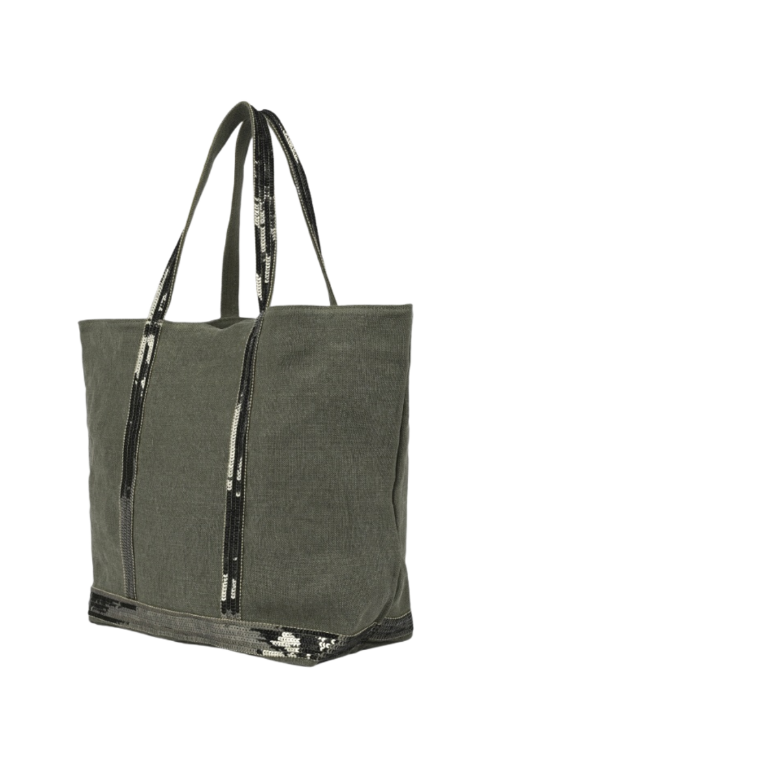 바네사 브루노 리넨 L 카바스 토트 카키(Vanessa Bruno Linen L Cabas Tote Khaki) - 2