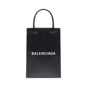 Balenciaga Mini Shopping Bag Phone Holder Black