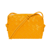 Bottega Veneta Mini Leather Loop Bag Tangerine