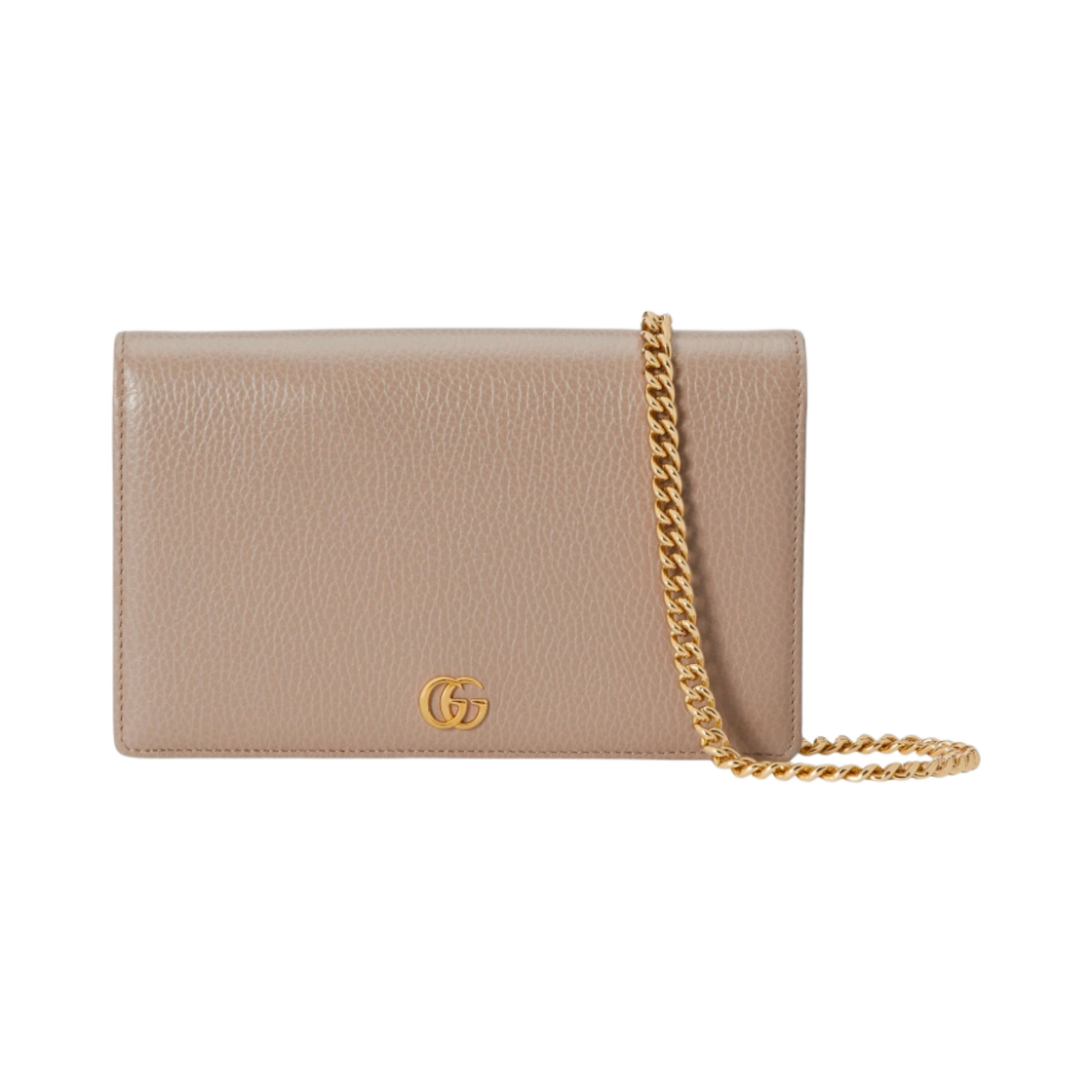 구찌 GG 마몽 미니 체인 백 오트밀 레더(Gucci GG Marmont Mini Chain Bag Oatmeal Leather) - 1