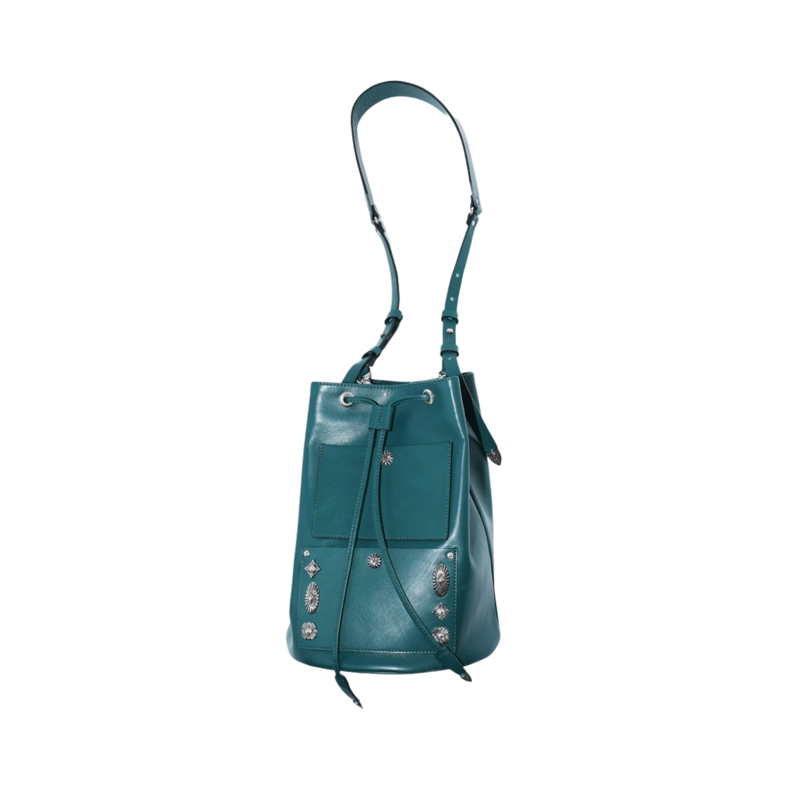 토가 아카이브스 레더 드럼백 그린(Toga Archives Leather Drum Bag Green)