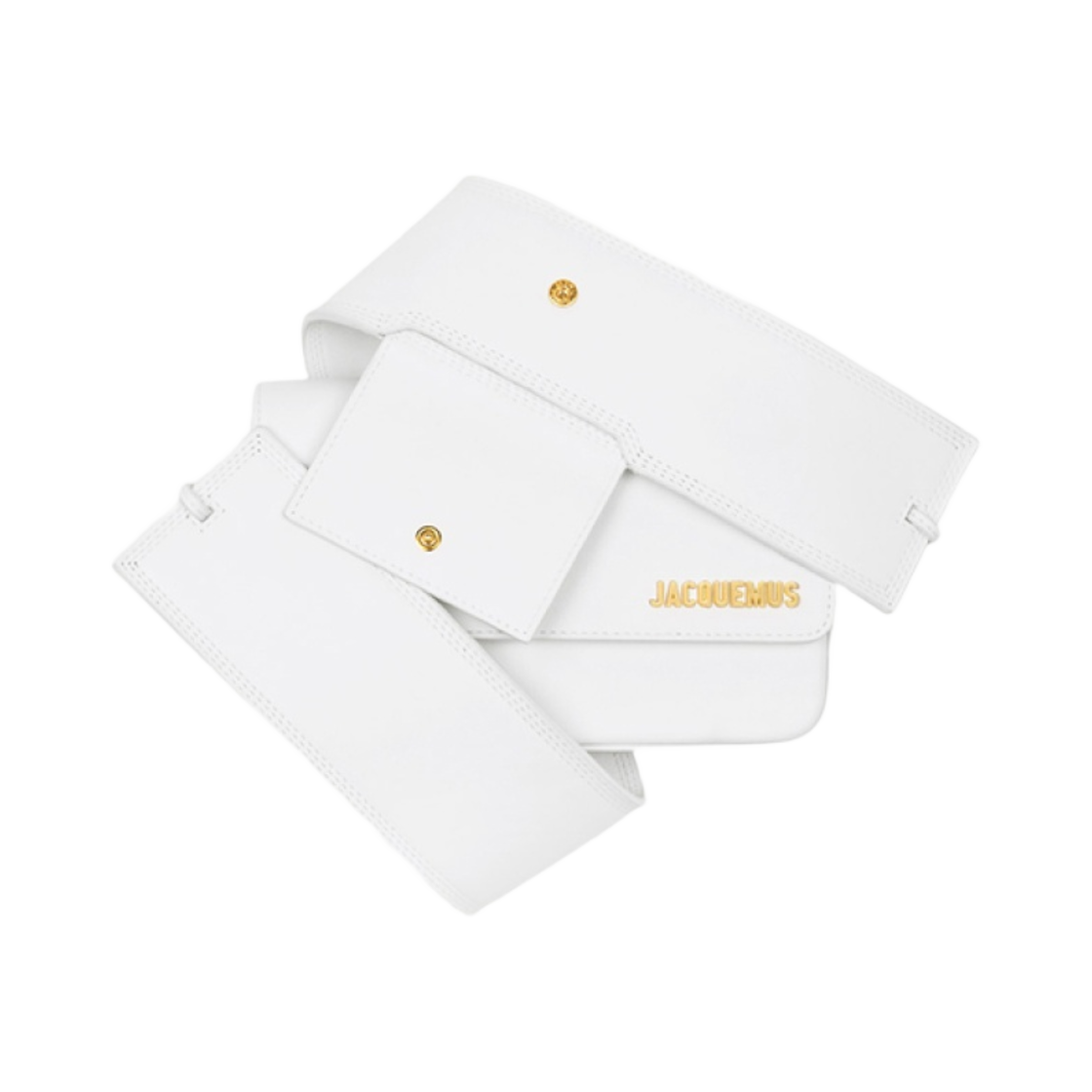 자크뮈스 르 카리누 플랩 숄더백 화이트(Jacquemus Le Carinu Flap Shoulder Bag White) - 3