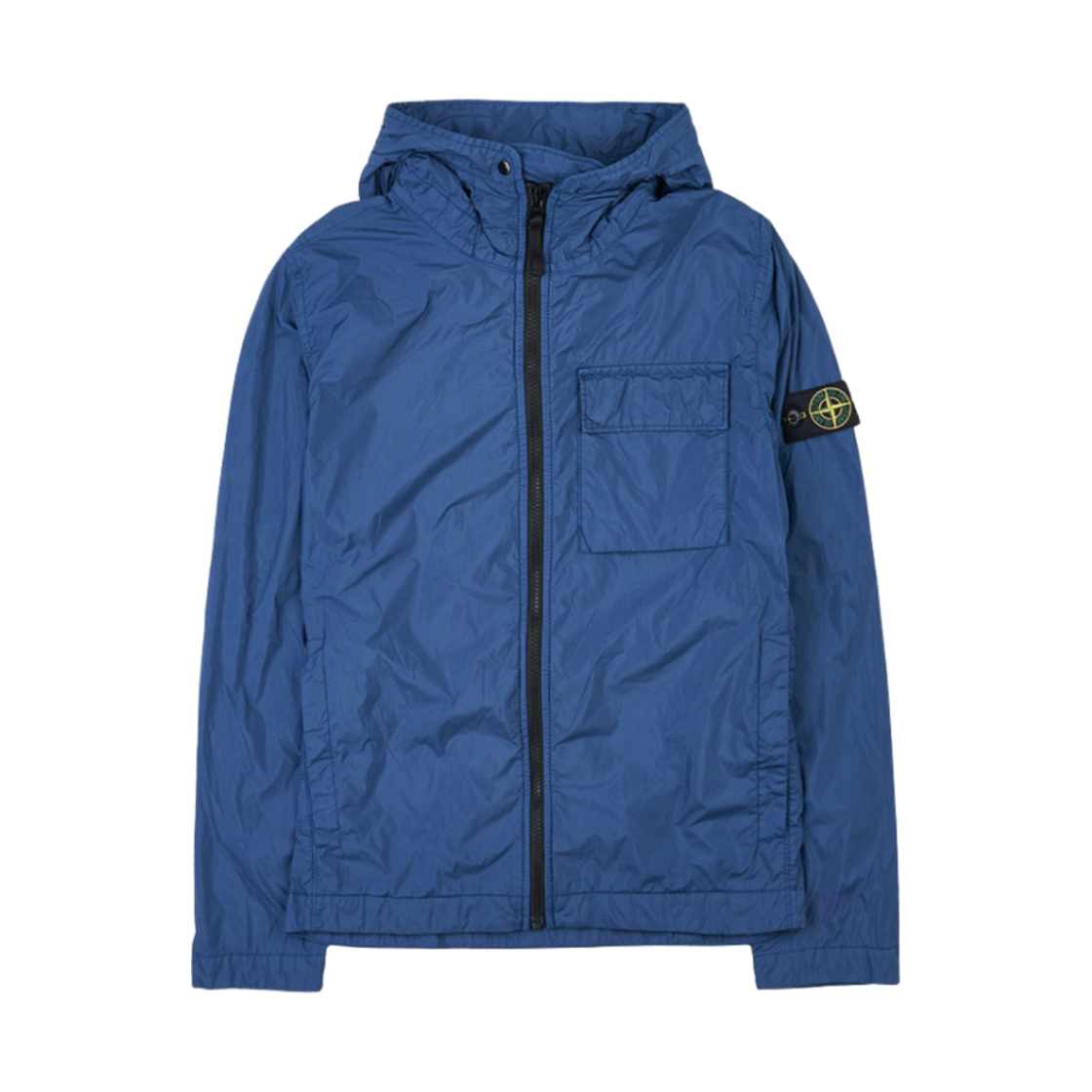 781640233-V0027 (Kids) Stone Island 40233 Crinkle Reps Nylon Garment Dyed Hooded Blouson Royal Blue - 23SS