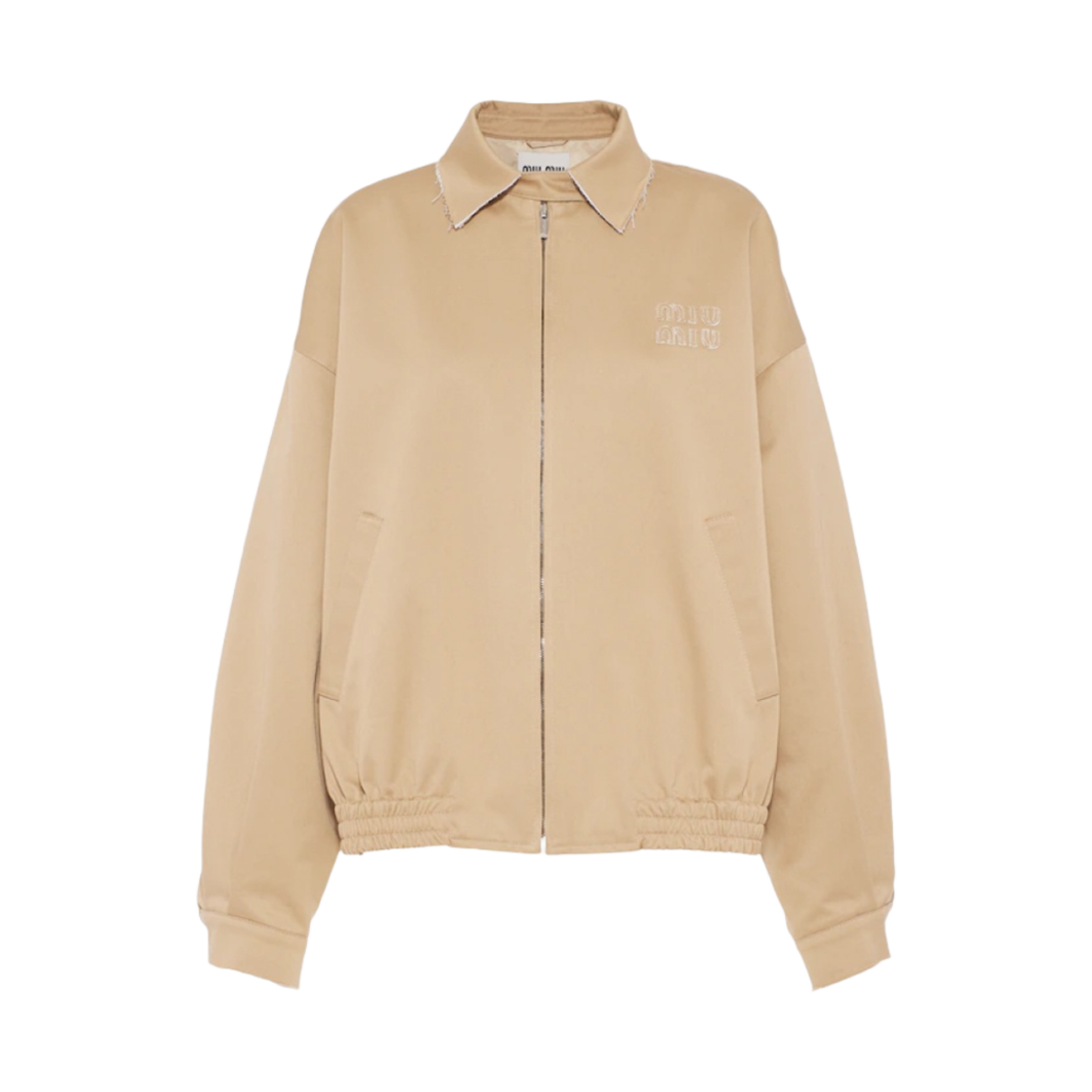 (W) 미우 미우 오버사이즈 치노 블루종 자켓 코드