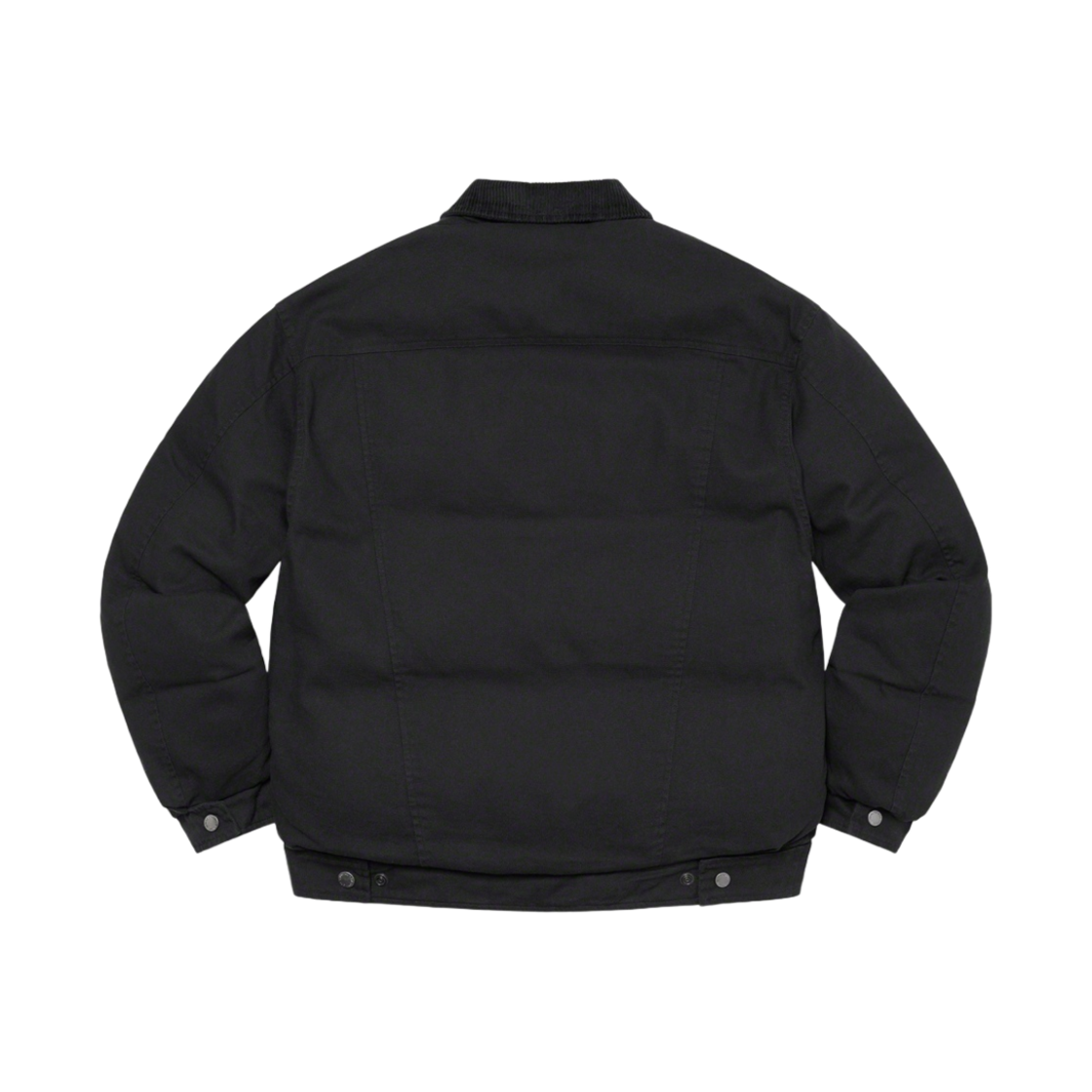 슈프림 x 쇼트 캔버스 다운 트러커 자켓 블랙 - 22FW(Supreme x Schott Canvas Down Trucker Jacket Black - 22FW) - 3