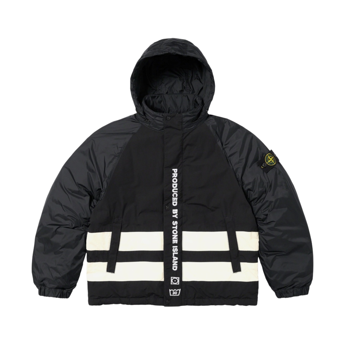 슈프림 x 스톤 아일랜드 리버시블 다운 퍼퍼 자켓 블랙 - 23FW(Supreme x Stone Island Reversible Down Puffer Jacket Black - 23FW)